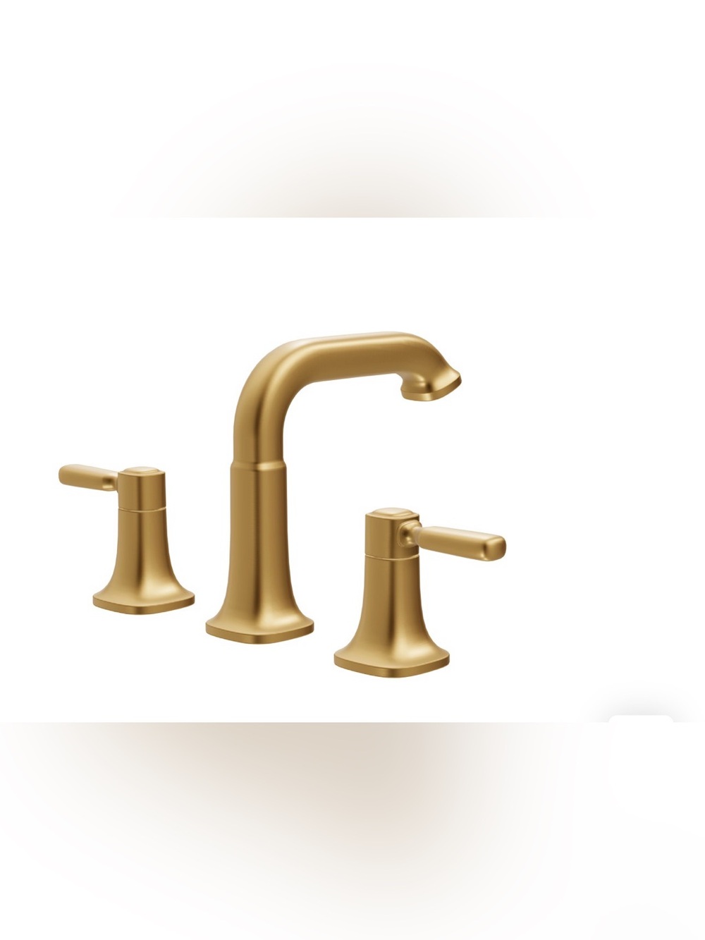 New Kohler Terzet Vibrant Brushed Moderne Brass Widespread bathroom sink faucet
